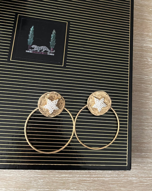 Aretes Estrella Dorada