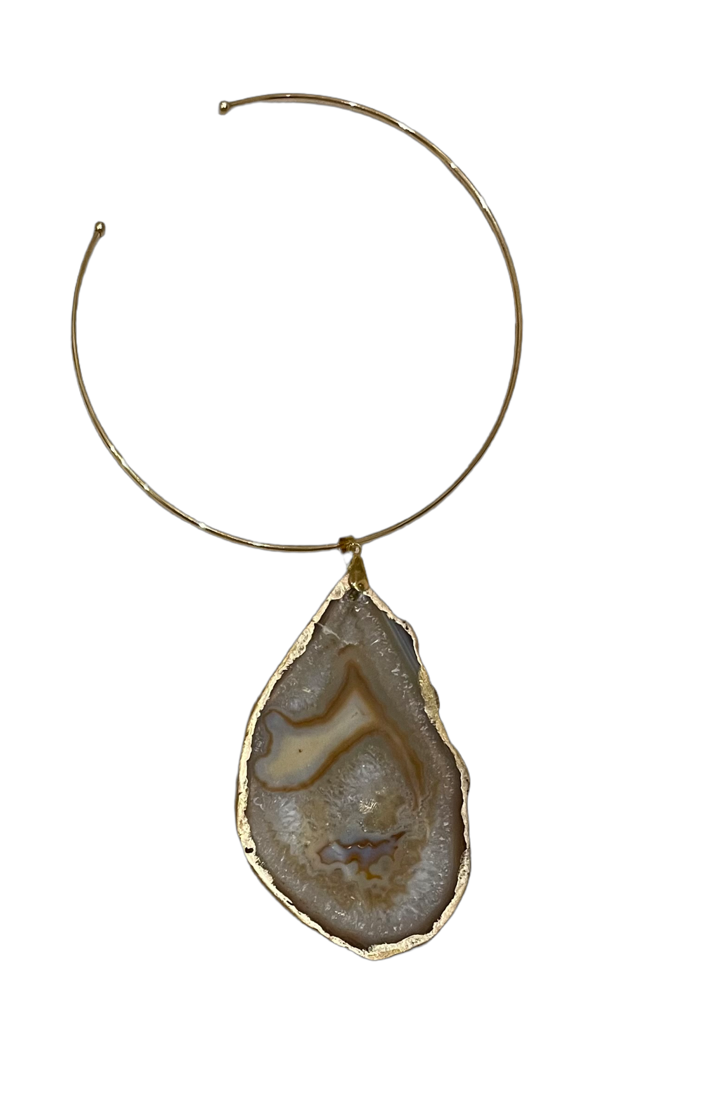 Colgante coral stone gold