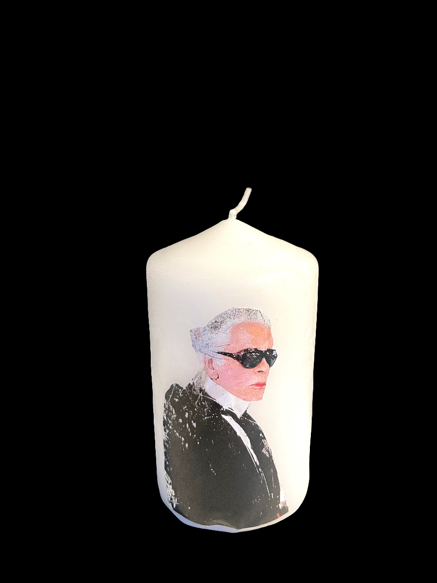 Vela Decorativa “Homenaje a Karl Lagerfeld”